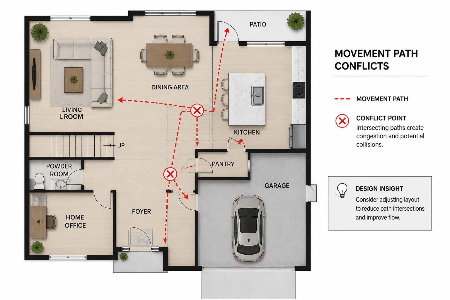 Where Do Movement Paths Conflict?